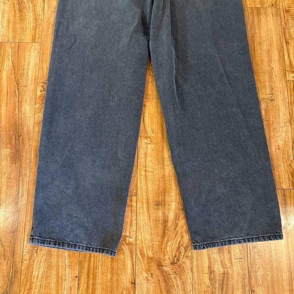 SO Women’s Dark Gray Black High Rise Baggy Wide Leg Denim Jeans Size 13 - Picture 10 of 10